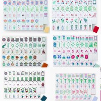 Tuiles de Mahjong Créatives Personnalisées en Acrylique, Style Américain, Numérotées en Anglais, pour Jeu de Mahjong Manuel, avec Emballage en Boîte