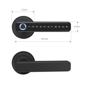 กุญแจล็อคประตูอัจฉริยะกุญแจอลูมิเนียมอัลลอยด์ความปลอดภัยสูง - Product Image 6