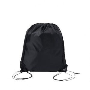 Ready-made Polyester <b>Drawstring</b> <b>Backpacks</b> with Printed Logo for Marathon Sports Promotional Use and Heat Transfer Printing - Product Image 3