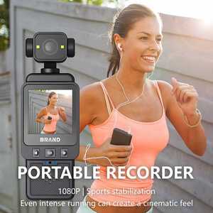 Caméra d'action de poche 270 °   Caméra d'action ultra grand angle 1080P, écran 1,54 pouces, commande vocale (Faible/Moyen/Élevé) - Product Image 4