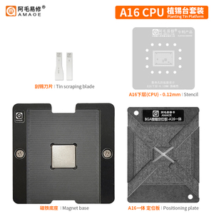 Plataforma de Reparación de CPU para Placa Base Amaoe, Plantilla de Reballing BGA para iPhone XS/XR/11/12/13/<span class=keywords><strong>14</strong></span>/<span class=keywords><strong>Pro</strong></span>/<span class=keywords><strong>Max</strong></span> A15/A16/A12/A13/A14 - Product Image 5