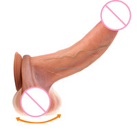 En gros Dildo coulissant en silicone souple réaliste de 10 pouces, Dildo en silicone pour boîte à dildos, Grands dildos réalistes en silicone pour femmes