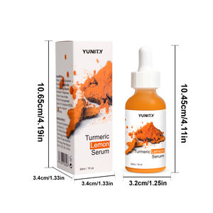 سيروم تفتيح الوجه 30 مل، زيت أساسي للتدليك، مكون أساسي من زيت الكركم والليمون - Product Image 2