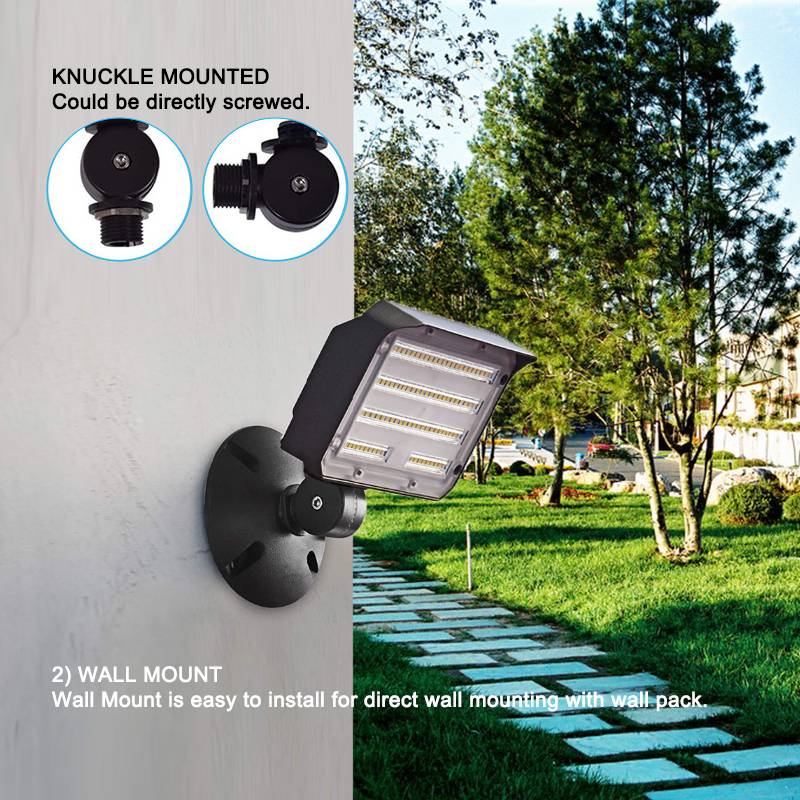 Led Floodlight 80w Knuckle Pole Mount Flood Lighting