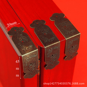 ขอบเหล็กคาร์บอนขนาด 45x20 มม. สไตล์โบราณ สำหรับตกแต่งและป้องกันกล่องไม้ - Product Image 1