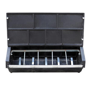 Attrezzatura per maialini mangiatoia per maiale automatica in plastica a doppio lato mangiatoia per maiale 10 fori di alimentazione per suini da vivaio - Product Image 5