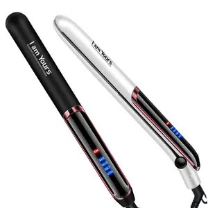 Hot Selling Styling Tool Ceramic Flat Iron LED Curler 2 in 1 PTC Heating Element Hair Straightener