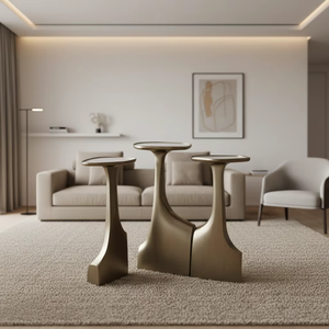 <span class=keywords><strong>Mesa</strong></span> <span class=keywords><strong>Consola</strong></span> Moderna de Lujo en Mármol y Fibra de Vidrio con Almacenamiento y Funciones Extensibles para Entrada de Villa y Espacios de Alta Gama - Product Image 4