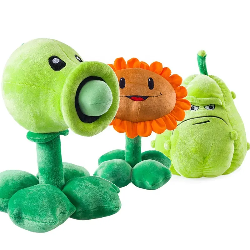 Bitkiler vs Zombies peluş yumuşak oyuncaklar çocuklar hediye sevimli karikatür yüksek kaliteli oyun çevreleyen dolması peluş oyuncak çocuklar için sunar