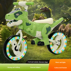 Vélo d'équilibre pour enfants, nouveau modèle <span class=keywords><strong>dinosaure</strong></span>, le préféré de bébé - Product Image 1