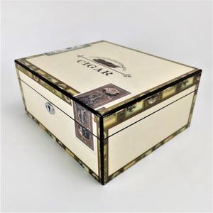 Humidor de cedro de alta gama con acabado de piano para puros, caja de puros, estuche para puros, gabinete humidor - Product Image 3