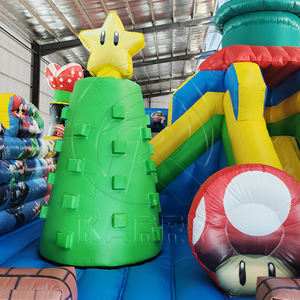 Jouets gonflables de dessin animé, château gonflable, aire de jeux gonflable avec toboggan, château gonflable combiné avec mur d'escalade - Product Image 6