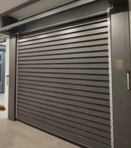 Puerta de garaje enrollable automática de aluminio personalizada de diseño moderno, puerta de garaje enrollable eléctrica, característica impermeable, superficie terminada para Parque - Product Image 6