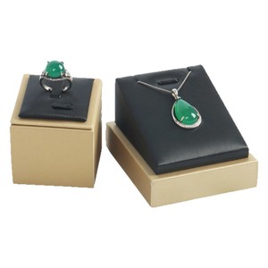 Brushed <b>Leather</b> One-piece Multi-layer Jewelry Display Stand Necklace <b>Bracelet</b> Ring Holder Counter Prop WYG001 - Product Image 4