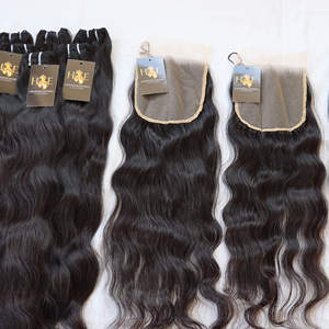 Vison cambodgien vierge cheveux vendeurs en gros cuticule aligné Temple indien armure faisceaux non transformés humain brut vague Curl bande - Product Image 4
