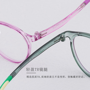 Gafas para Miopía Infantiles Redondas Tr90 de la Universidad Nacional, Tamaño de Marco Mediano con Diseño Flexible y Ligero - Product Image 1