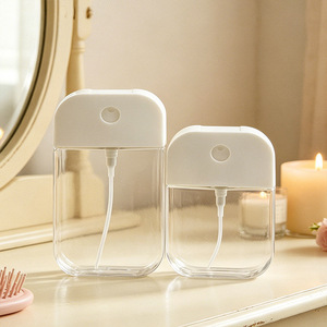 Transparent Spray Bottle Square Pump Dispenser With Spray Head For Toner Personal Care Travel Use - Product Image 1