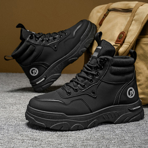 <span class=keywords><strong>Scarpe</strong></span> Casual da <span class=keywords><strong>Uomo</strong></span> High-Top Stile Britannico Retrò per Outdoor e Montagna, Resistenti all'Usura, con Suola Spessa e Traspiranti - <span class=keywords><strong>Outlet</strong></span> di Fabbrica di Alta Gamma - Product Image 2
