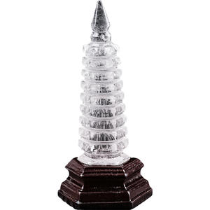 พระพุทธรูปหินควอตซ์สีขาวธรรมชาติ แบบมาตรฐาน 7/9 ชั้น งานแฮนด์เมด เป็นมิตรกับสิ่งแวดล้อม ของตกแต่งบ้านหรูหรา สำหรับสำนักงาน ขายส่ง - Product Image 4