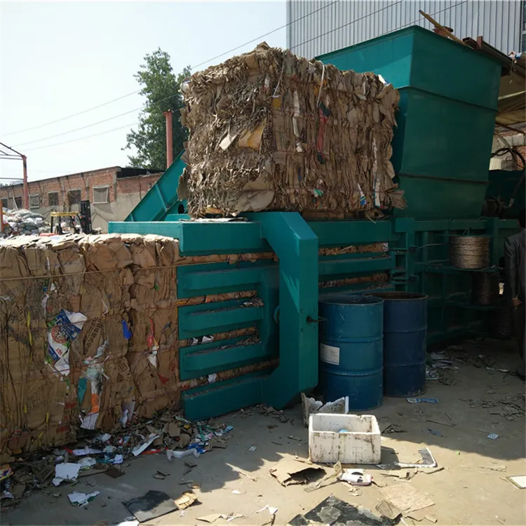 Máquina de balanço de papel de resíduos, fabricante de sucata de plástico hidráulico vertical/pressa de garrafa de plástico de resíduos hidráulicos