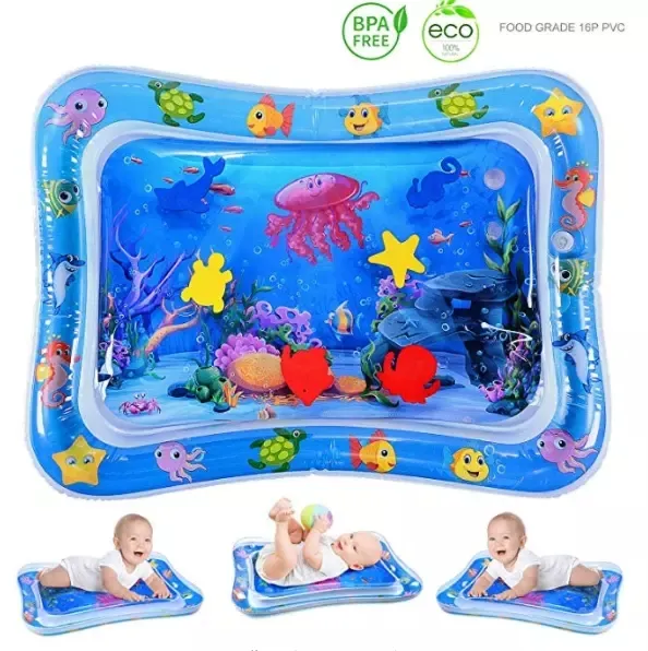 Best Pvc Eco-friendly Tummy Time Kids play toys Baby Inflatable Play Pool Outdoor Games Water Mat Toys