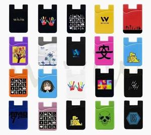 批发环保型促销硅胶手机钱包，带定制徽标 - 现代设计，适合身份证和信用卡 - Product Image 1