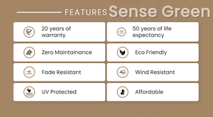 Tuiles de toiture en chaume <span class=keywords><strong>synthétique</strong></span> écologique Sense Green en plastique PE PVC, durables et ignifuges, vente en gros d'usine - Product Image 4