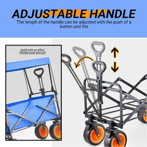 Açık kamp balıkçılık ve tırmanma için 8-Inch arka kapaklı sepeti 200L araba ile sınır ötesi katlanır arabası-römork özellikleri - Product Image 6