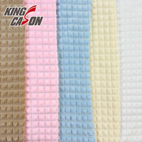 Kingcason – Tissu en flanelle doux et épais, personnalisable, à rayures sur les deux côtés, pour couvertures, vêtements et textiles de maison
