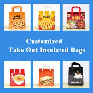 Fashion Design Non-Woven Insulated Waterproof Portable Milk Tea <b>Backpack</b> Custom Logo Food Takeaway <b>Cooler</b> Bag with Letter - Product Image 5