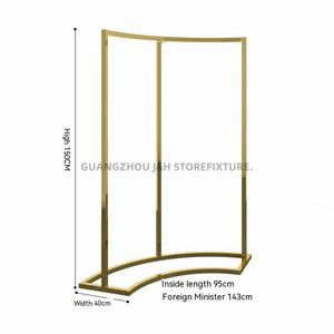 منتج جديد من الفولاذ المقاوم للصدأ رف ملابس معلق ذهبي للملابس من التيتانيوم - Product Image 6
