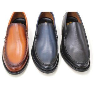 Nouvelles Chaussures Homme 2026 en Cuir Véritable à Bout Rond, Couleur Unie, à Enfiler, Semelle Extérieure en Caoutchouc, Toutes Saisons, Livraison Directe - Product Image 4
