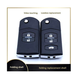 40% de réduction sur la coque de clé pliable pour télécommande sans fil à code fixe à 4 boutons en métal de grande taille - Product Image 2