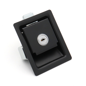 Black Paddle Handle <strong>Electric</strong> Cabinet or Truck Toolbox <strong>Door</strong> <strong>Panel</strong> Push Lock - Product Image 2