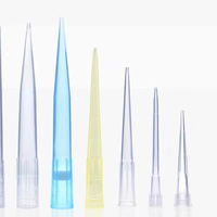 Embouts de pipette en plastique de laboratoire 10ul 200ul 1000ul 5ml 10ml Embouts de pipette universels jaunes Micro-embouts de pipette