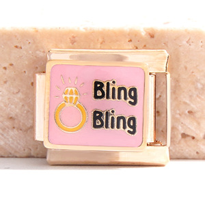 Módulos de Pulsera Italiana de Acero Inoxidable, Serie Amor, Corazón, Regalo para Enamorados, Accesorios de Joyería Unisex - Product Image 3