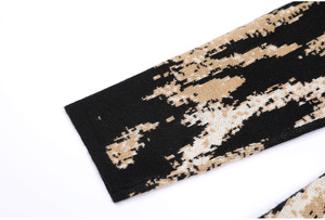 Abito autunnale da donna a maglia aderente e aderente da donna con collo a collo lungo leopardato - Product Image 5