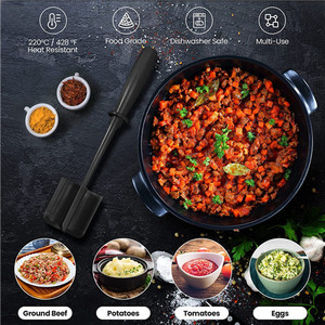 Custom Logo Meat and Vegetable Chopper Masher for Hamburger Meat and Fruits Premium Fruit & Vegetable Tools - Product Image 4