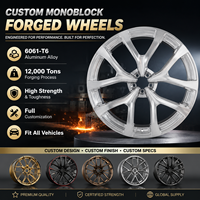 Jantes forgées concaves profondes GW 19 20 22" 5x112 5x114.3 finition brossée transparente pour Mercedes AMG Audi RS5 RS6 BMW M5 Tesla Model S, 6061-T6