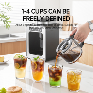 เครื่องชงกาแฟไฟฟ้าอัตโนมัติทันสมัย บดเมล็ดกาแฟสดใหม่ บดละเอียด ชงเร็ว เงียบ ความจุ 560 มล. ใช้งานง่ายเพียงปุ่มเดียว - Product Image 3