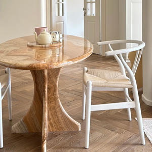 <span class=keywords><strong>Tavolo</strong></span> da Pranzo Ovale di Alta Gamma in Marmo Naturale con Base Artistica Integrata, Arredamento per Casa/Hotel - Product Image 3