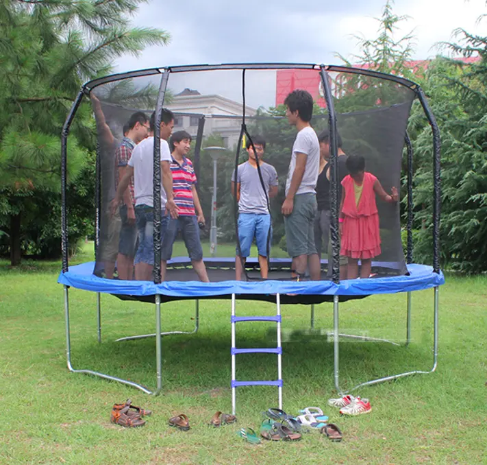 12ft लोकप्रिय बच्चों और वयस्क डिजाइन trampoline बाड़े के साथ आउटडोर पार्क उछालपटे