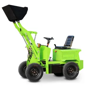 Manufactory direct four wheel drive self loading with mini front end electric loader