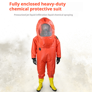 Overol de Protección Química de Nivel A, Totalmente Encapsulado, Hermético al Gas, Resistente a Ácidos y Álcalis - Product Image 2