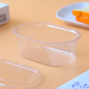Embalagem de sobremesas de pastelaria de biscoitos a granel Caixa de bolhas Caixa de plástico transparente para bolo com tampa Caixas transparentes