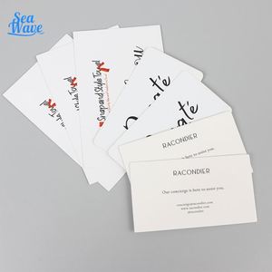 Cartes de remerciement imprimées biodégradables, impression de cartes en papier, cartes de shopping personnalisées avec logo, impression numérique professionnelle, gaufrage - Product Image 1