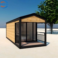 Maison conteneur démontable en acier préfabriqué moderne WinFair, personnalisable pour studio à domicile / espace créatif / villa éco-responsable