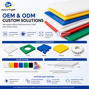 WAYTOP - Lámina/Tablero <span class=keywords><strong>de</strong></span> PE HDPE UHMWPE Reciclado <span class=keywords><strong>de</strong></span> Tres Capas y <span class=keywords><strong>Dos</strong></span> Colores con Superficie <span class=keywords><strong>de</strong></span> Cáscara <span class=keywords><strong>de</strong></span> Naranja, 1000x1000mm, 1-300mm, Precio Económico al por Mayor - Product Image 2