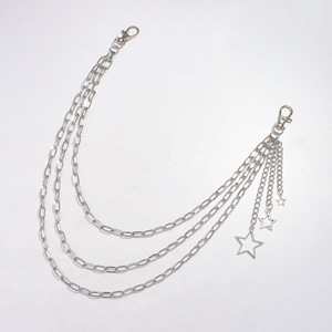 Chaîne de taille multicouche en métal à motif étoile pour femme, en alliage de zinc, pour usage quotidien, chaîne de corps tendance - Product Image 6