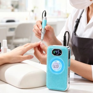 Taladro de Uñas de 45000 RPM con Velocidad Ajustable, Taladro Eléctrico Recargable de 4000 mAh con Pantalla LED, Lijadora de Uñas para Pulir Gel - Product Image 6